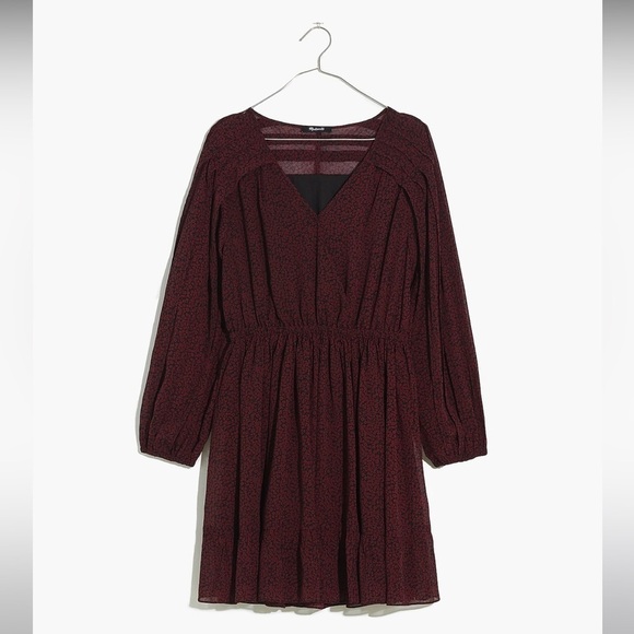 Madewell (Re)sourced Georgette Faux-Wrap Mini Dress - Picture 5 of 9